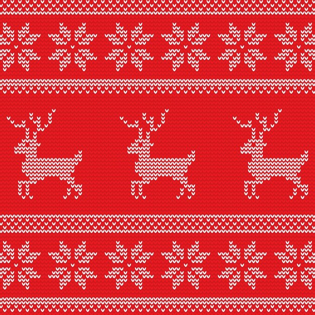 Beautiful knitted christmas pattern