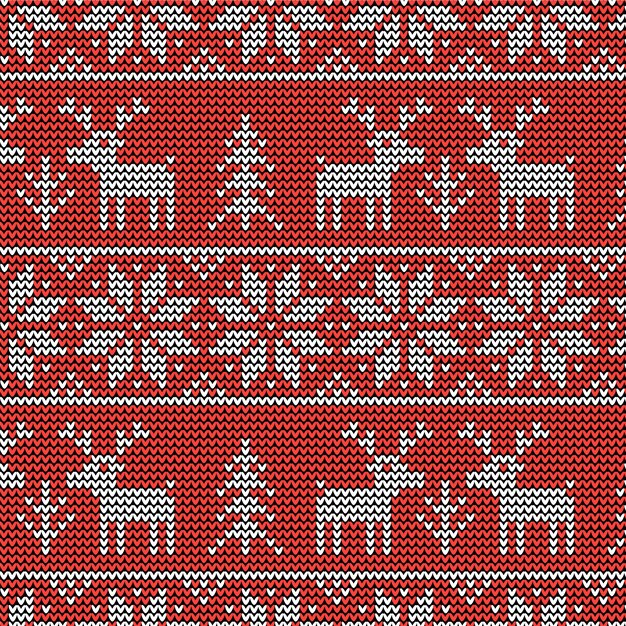 Beautiful knitted christmas pattern