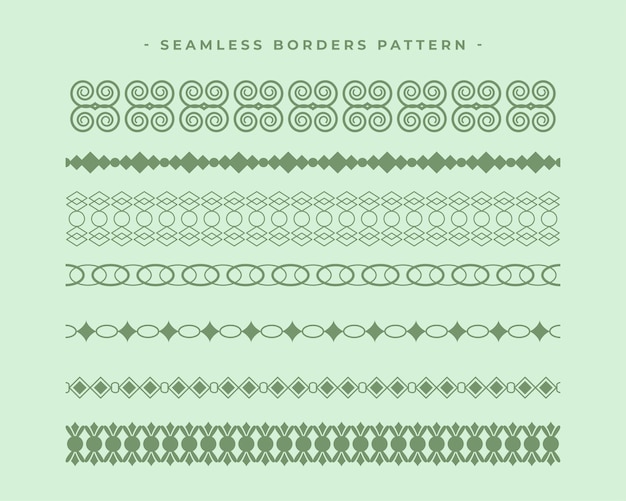 Free Vector beautiful lace pattern border background in collection