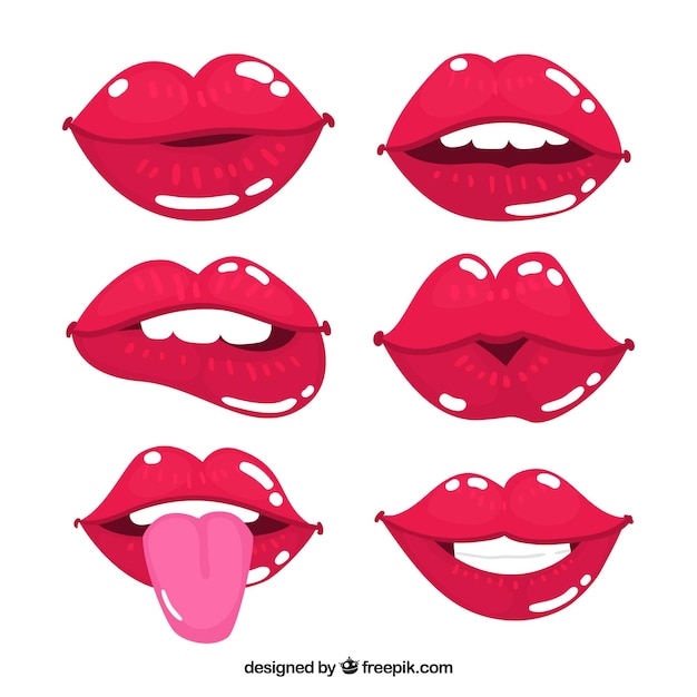 Beautiful lips set 