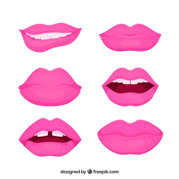 Beautiful lips set 