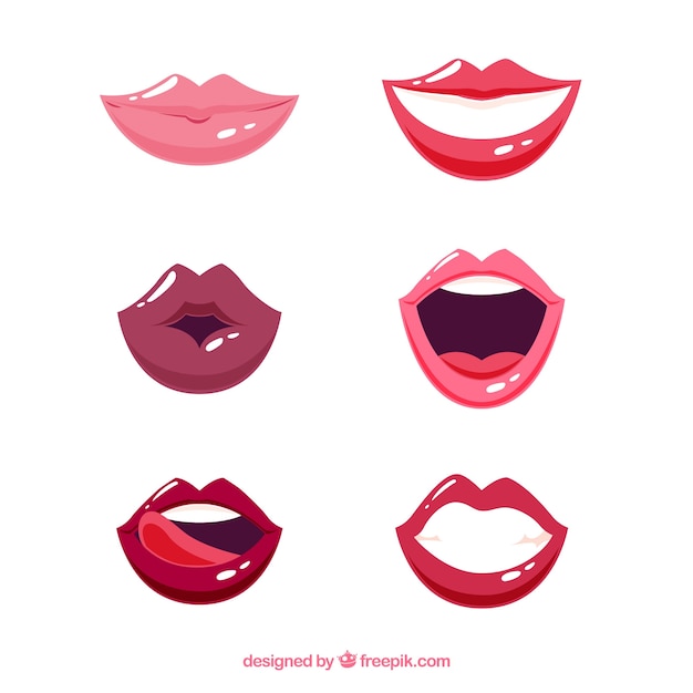 Beautiful lips set 