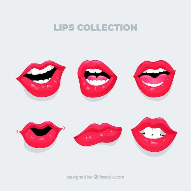 Beautiful lips set 