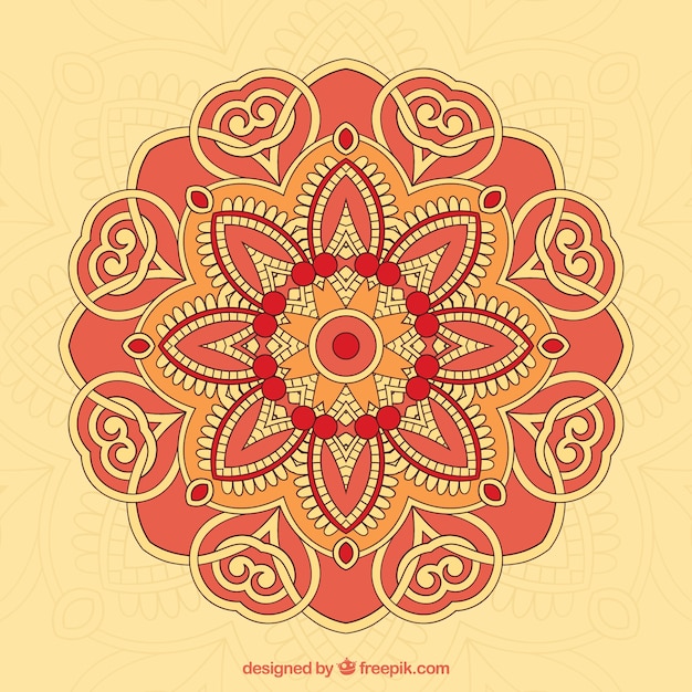 Free Vector beautiful mandala background