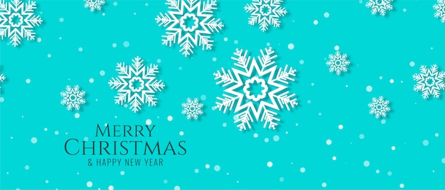 Beautiful Merry Christmas banner design 