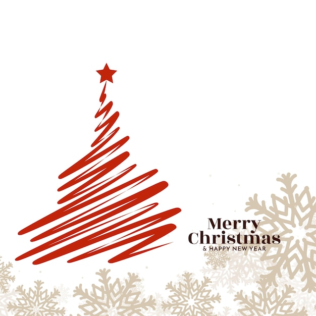 Free Vector beautiful merry christmas festival elegant background design