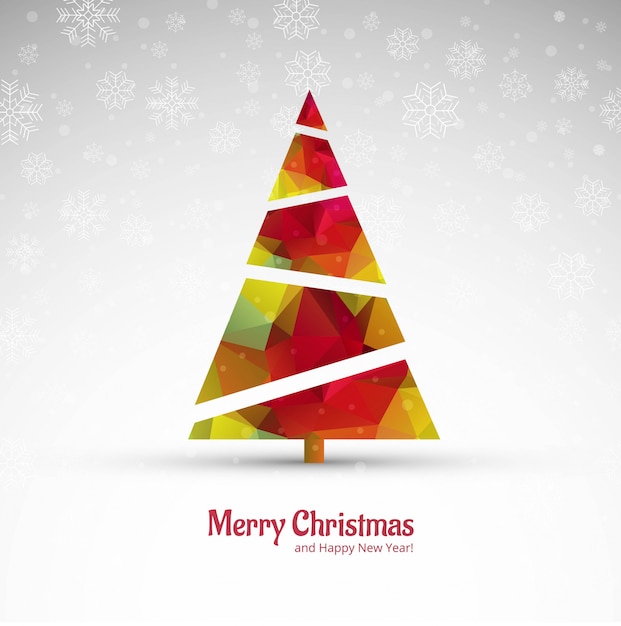 Beautiful Merry christmas greeting card 