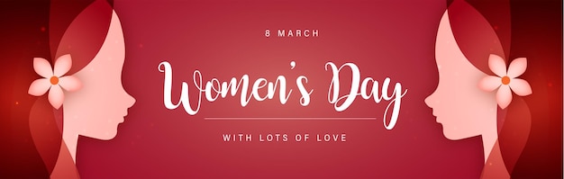 Beautiful Mothers Day International Womens Day Banner Background Poster Female Theme Free Vector