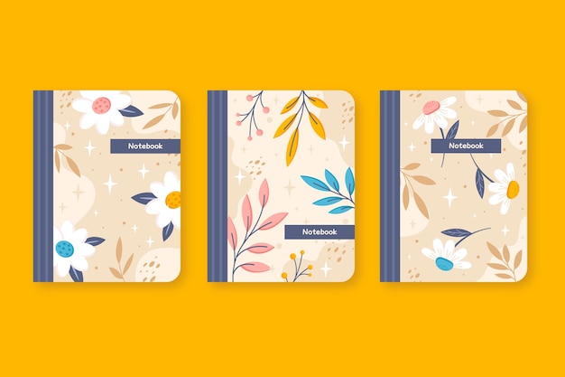 Beautiful notebook cover design template