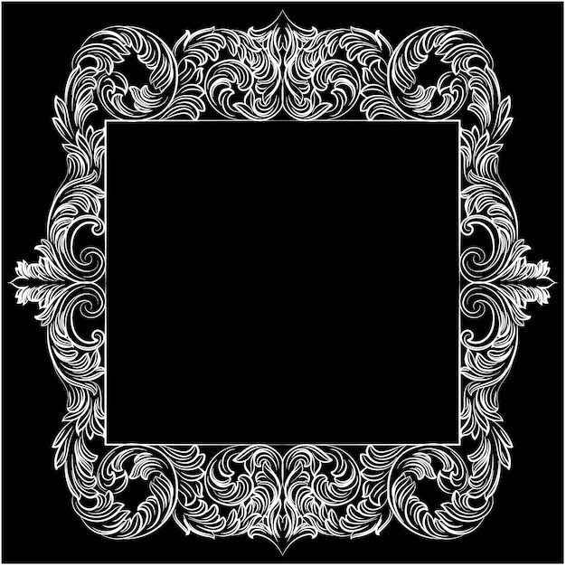 Beautiful ornamental frame