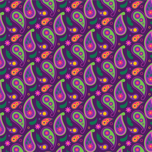 Beautiful paisley traditional seamless pattern