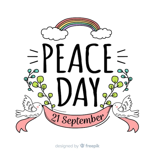 Free Vector beautiful peace day background