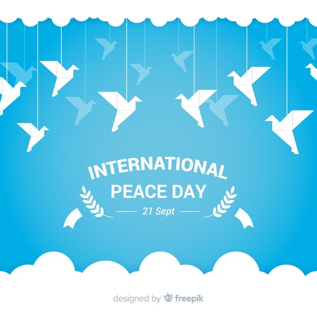 Beautiful peace day background