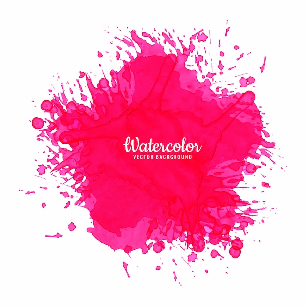 Beautiful pink watercolor background