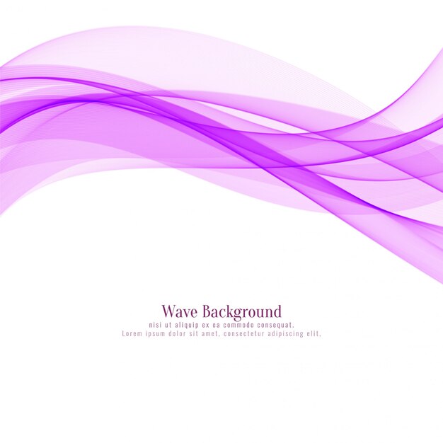 Beautiful pink wave design background