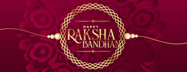 Beautiful raksha bandhan festival background with rakhi design