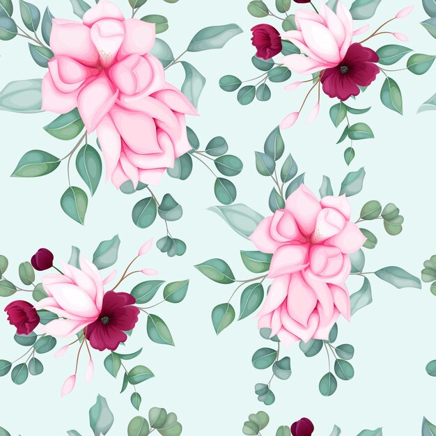 Beautiful seamless pattern floral design