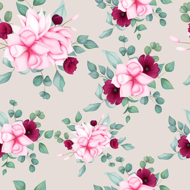 Beautiful seamless pattern floral design