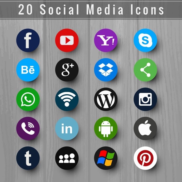 Beautiful social media icons