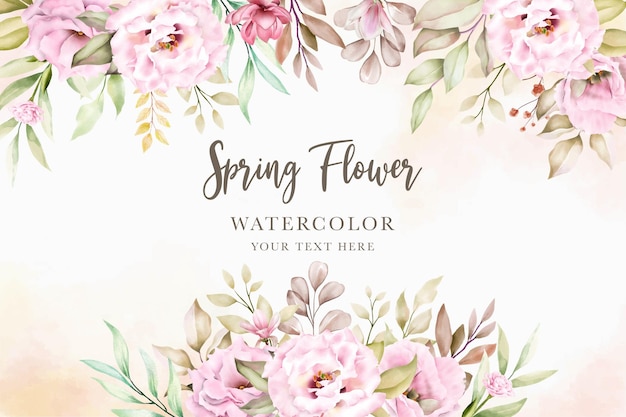 beautiful summer floral background design