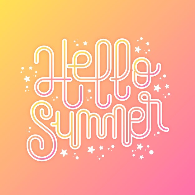 Beautiful summer lettering