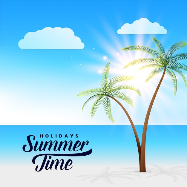 Beautiful summer paradise beach scene background