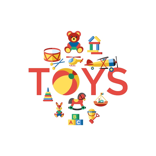 Beautiful toys background