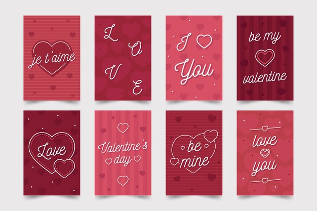 Beautiful valentines day greeting cards