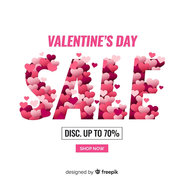 Beautiful valentines day sale background