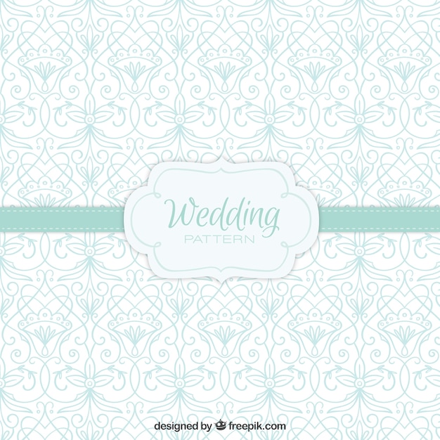 Free vector beautiful vintage wedding pattern