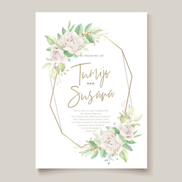 beautiful wedding invitation card