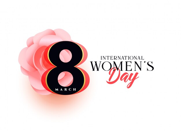 Beautiful women's day greeting design