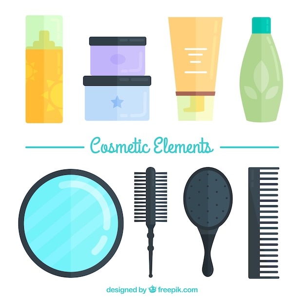 Free Vector beauty accessories set