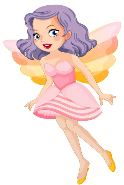 Beauty fairy on a white background