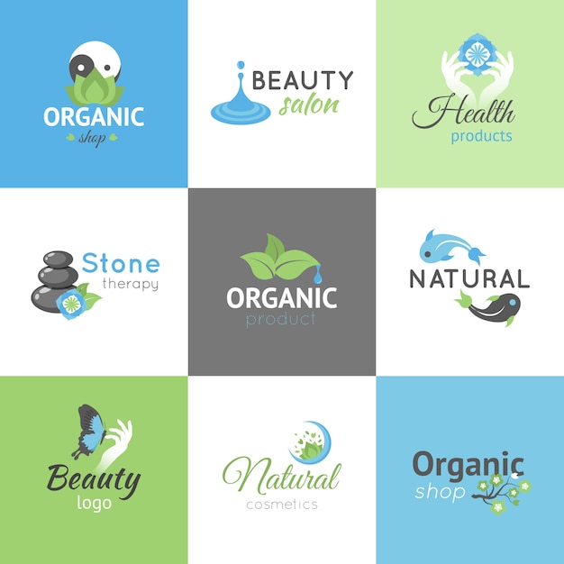 Free Vector beauty logos