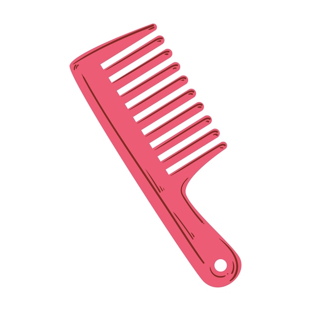 beauty personal comb icon isolated