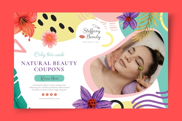 Beauty salon banner template