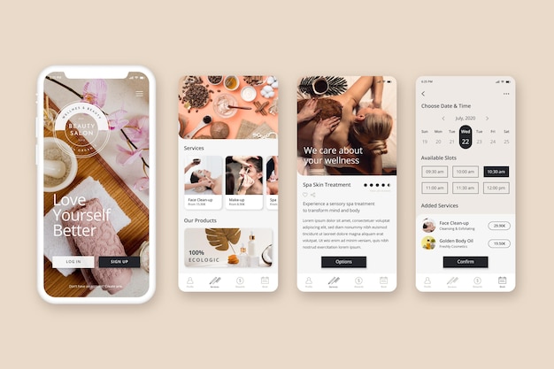 Beauty salon booking app