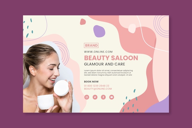 Beauty saloon banner template