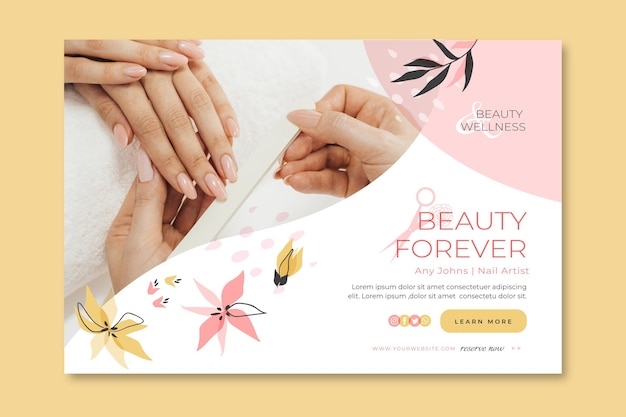 Beauty saloon banner template