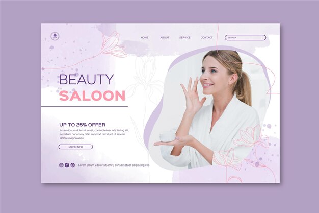 Beauty saloon web template