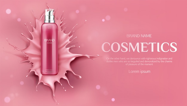 beauty skin care product banner