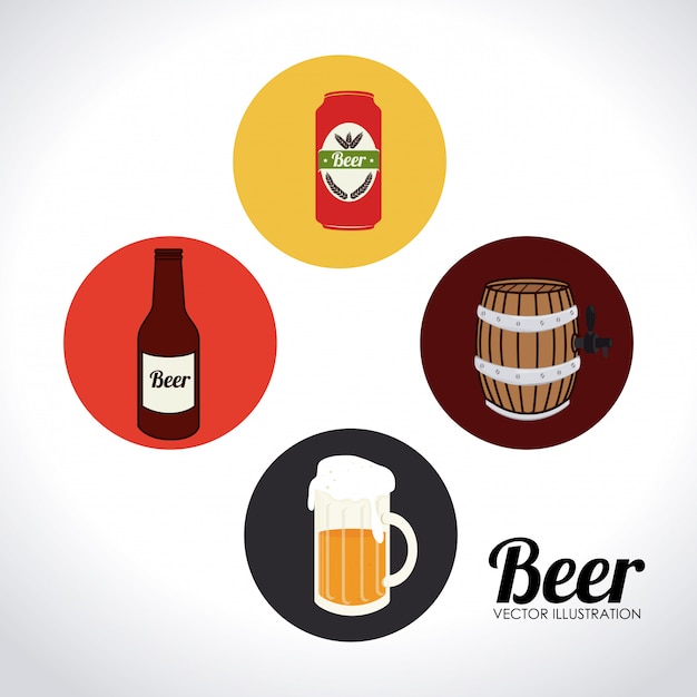 Beer design illustration