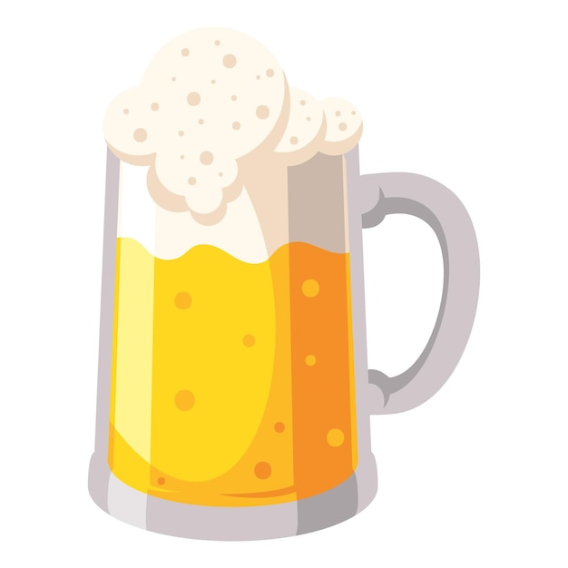 Free Vector beer glass illustration