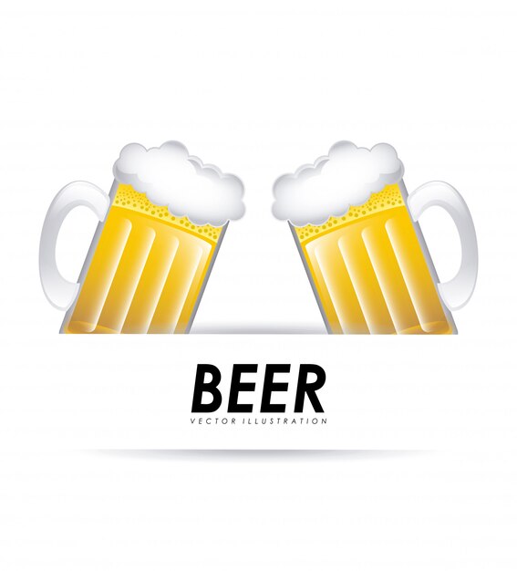 beer graphic design  vector illustration