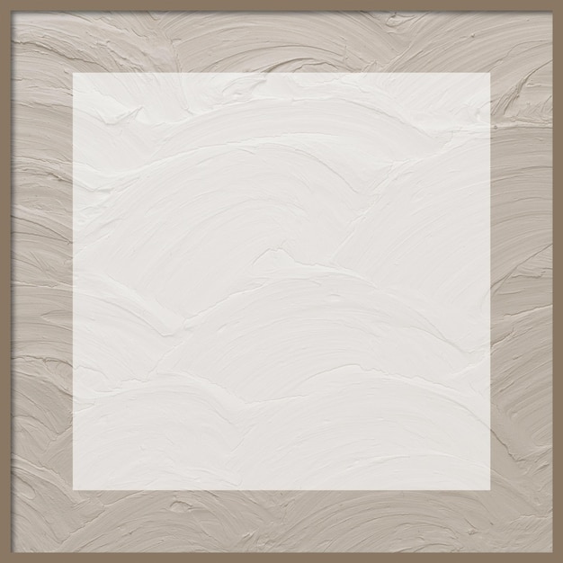 Free Vector beige frame vector with textured background