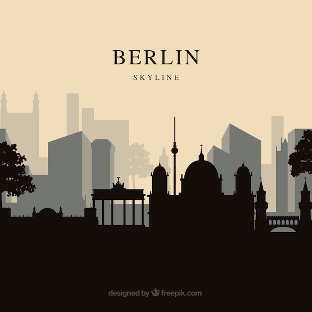 Free Vector berlin skyline background