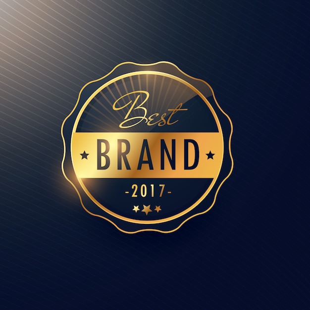 Best brand golden luxury label