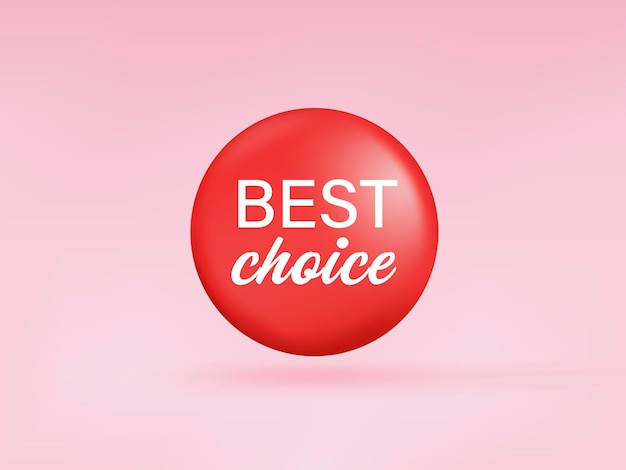 Best choice 3d banner. Guaranteed label collection badge digital marketing web.