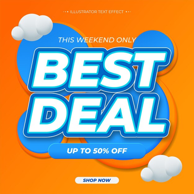 Best deal. sale banner template promotion